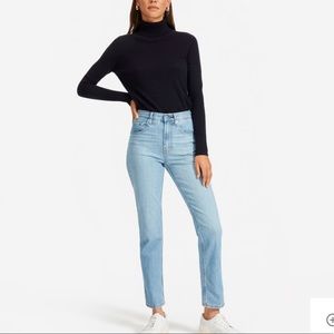 Everlane High Rose Cheeky Straight Jeans